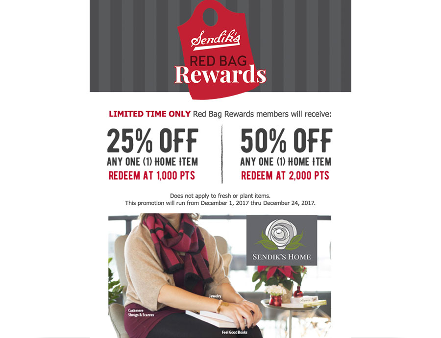 Red Bag Rewards Email Campaign